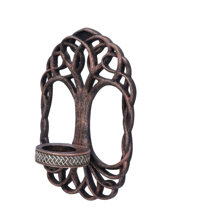 Celtic Tree of Life Wall Hanging Candle Holder 26cm