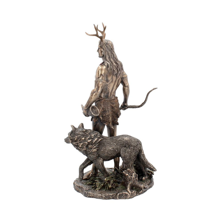 Herne and Animals Folklore Bronzed Figurine 30cm