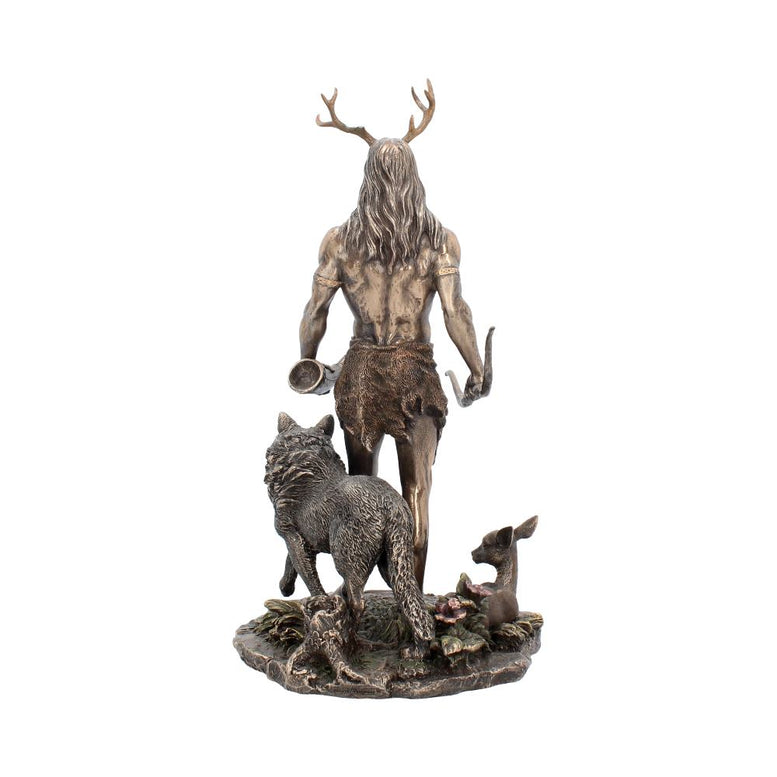 Herne and Animals Folklore Bronzed Figurine 30cm