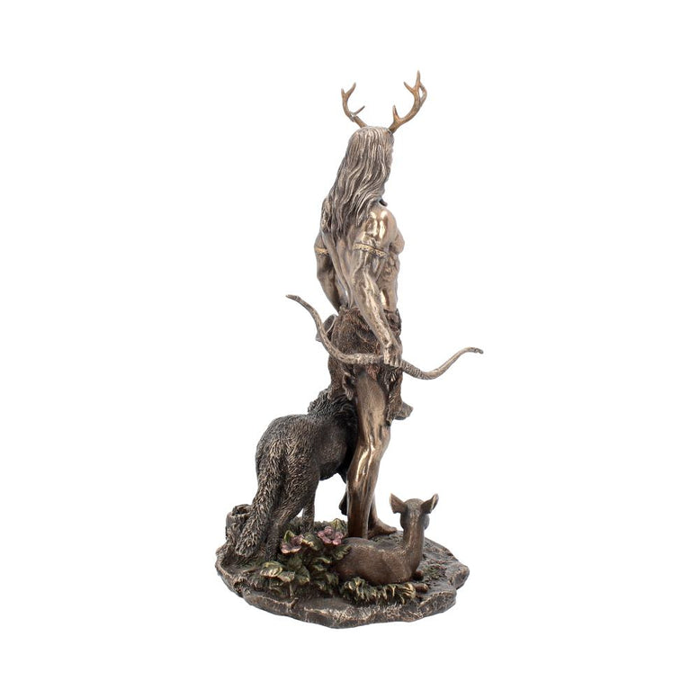 Herne and Animals Folklore Bronzed Figurine 30cm