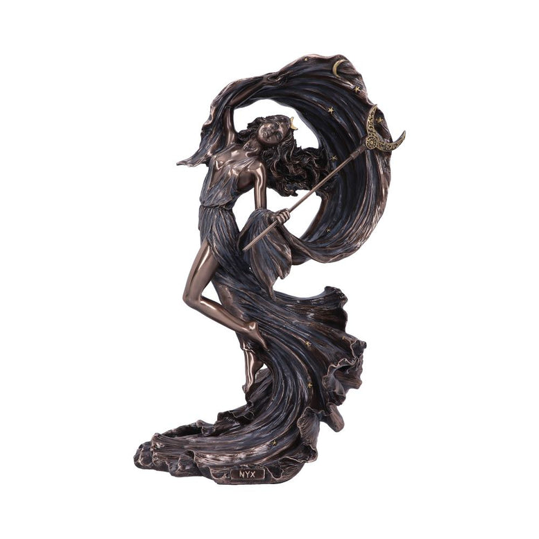 Bronze Nyx Greek Goddess of the Night Starry Sky Figurine 27.5cm / Wicca / Pagan / Celtic / Statue / Figurine / Witchy / Goddess / Deity