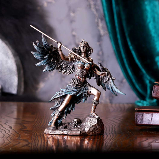 Morrigan - Celtic Phantom Queen Bronze Figurine 22cm / Wicca / Pagan / Mythology / Goddess / Viking / Statue / Figurine / Deity / Witchy