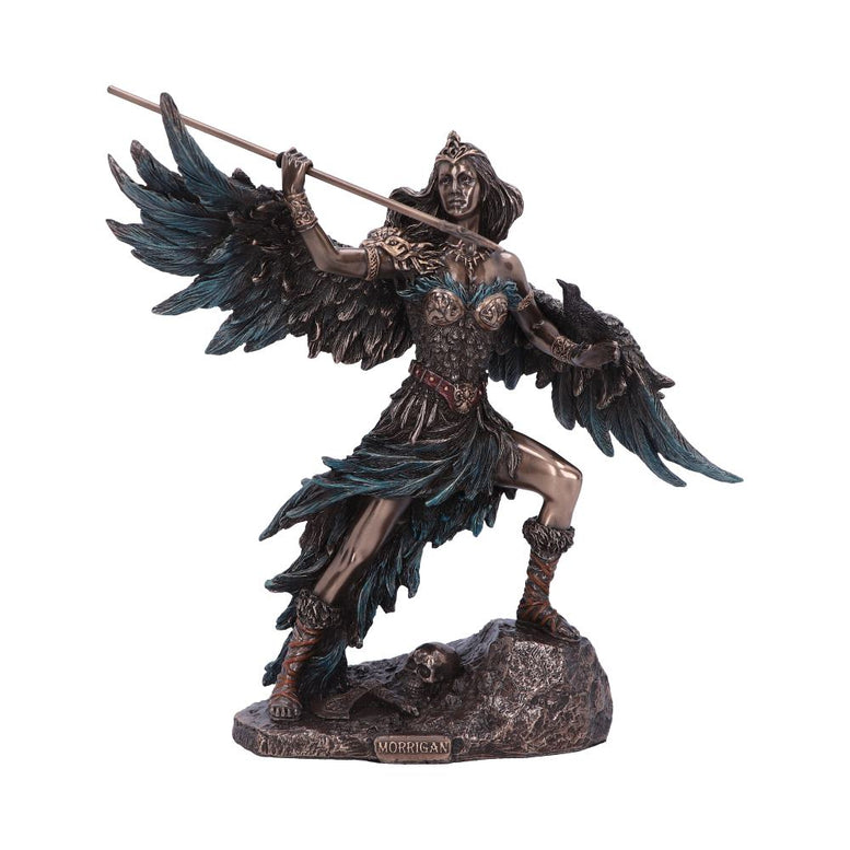 Morrigan - Celtic Phantom Queen Bronze Figurine 22cm / Wicca / Pagan / Mythology / Goddess / Viking / Statue / Figurine / Deity / Witchy