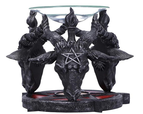 Occult Baphomet Head Oil Burner 13.5cm