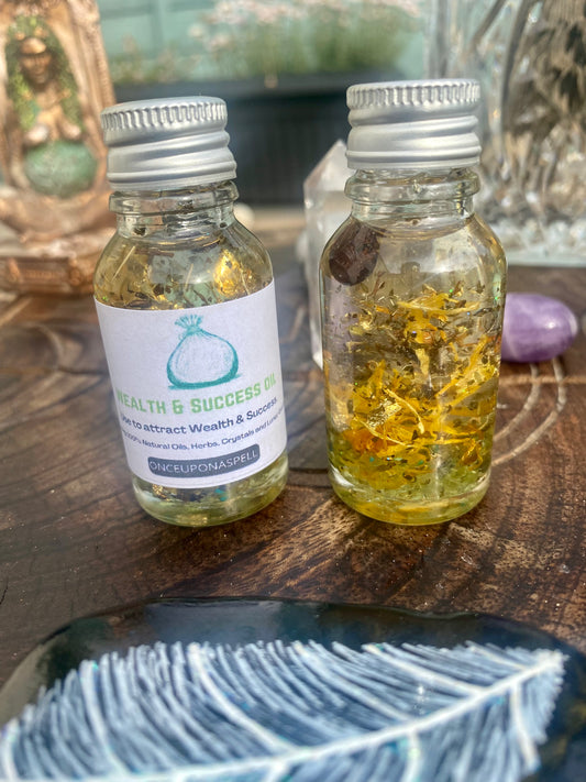 Wealth/Success Ritual Oil | Pagan | Witchcraft | Wiccan | Love Spell | Self Care | Anointing Oil | Fragrance | Flowers | Herbs | Oils