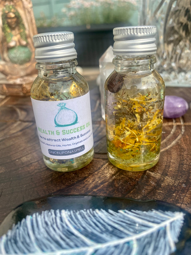 Wealth/Success Ritual Oil | Pagan | Witchcraft | Wiccan | Love Spell | Self Care | Anointing Oil | Fragrance | Flowers | Herbs | Oils