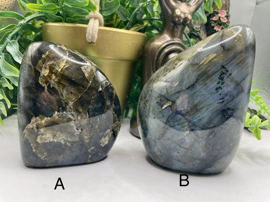 High Grade Flashy Labradorite Polished Freeform’s | Crystals | Reiki | Chakra | Gemstones | Shiny Rainbow Crystal | Home Decor | Rainbow
