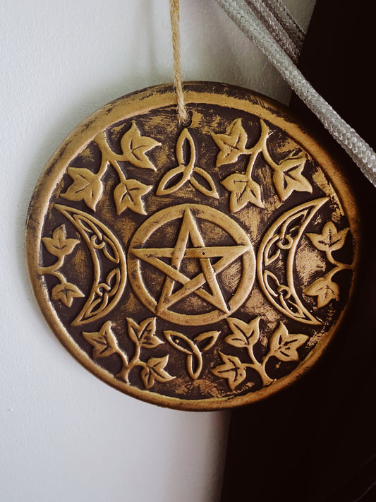 Triple Moon Plaque