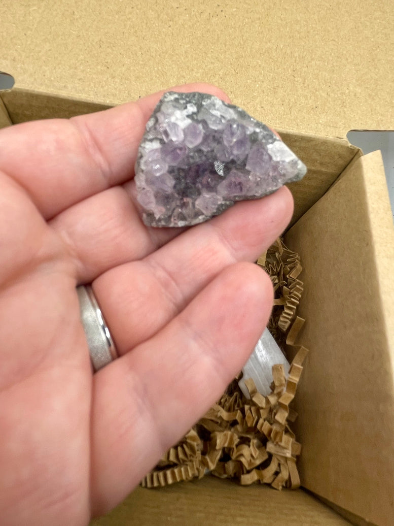 Witchy Crystal Bundle | Key | Heart | Amethyst | Crystals | Reiki | Chakra | Witchcraft | Wiccan | Pagan | Gift | Mother’s Day | Gift