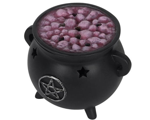 Pentagram Cauldron Incense Cone Holder