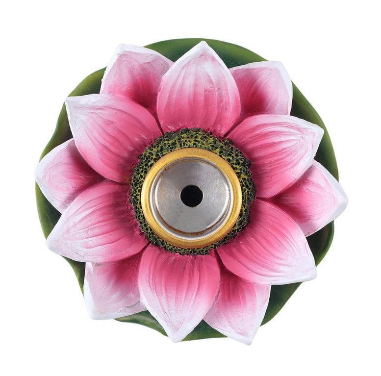 Coloured Lotus Back flow Incense Burner