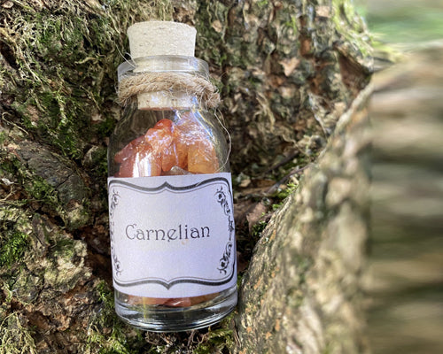 15ml Carnelian Crystal Chips Bottle