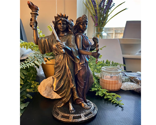 Hecate Goddess of Magic Figurine Triple Goddess Ornament  21cm | Hekate | Hecate | Deity | Goddess | Shrine | Altar