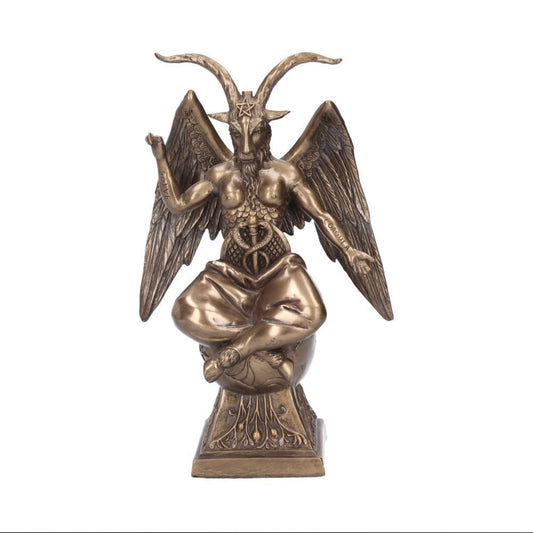 Baphomet Occult Mystical Figurine Bronze Gothic Ornament 24cm | Witchcraft | Wiccan | Pagan | Baphomet | Horned God | Deity | God | Occult