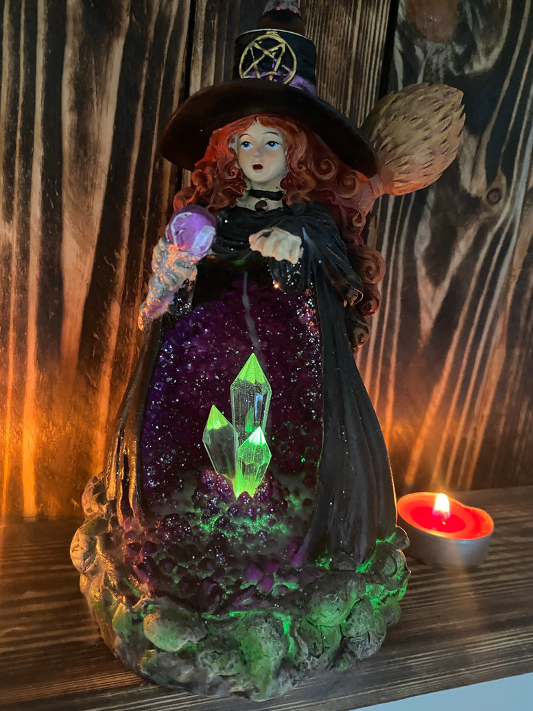 Witch Backflow Incense Crystal Cave Burner