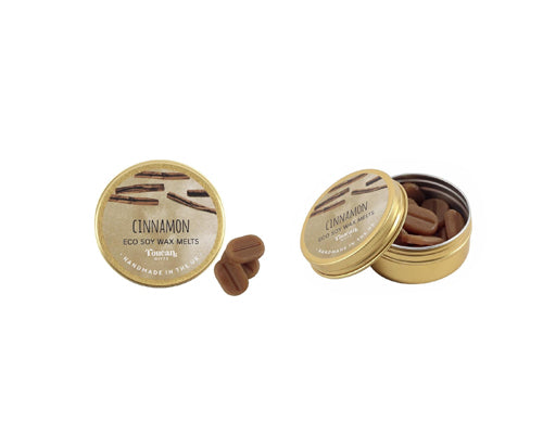 Eco Soy Wax Melt Tins - Lavender, Cinnamon, Peppermint