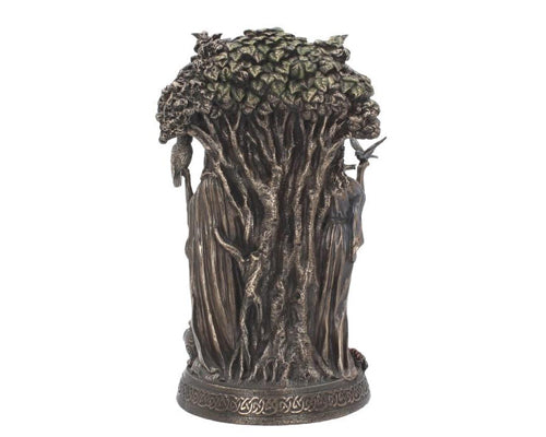 Bronzed Maiden, Mother, Crone Triple Moon Figurine