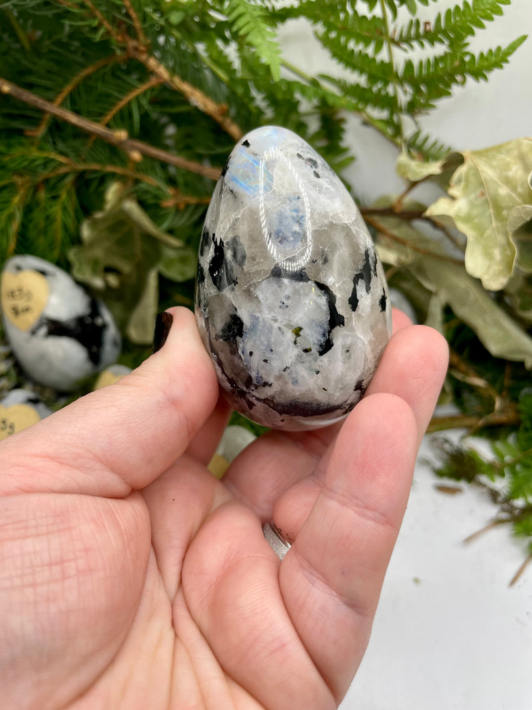 High Grade Flashy Rainbow Moonstone Eggs | Crystals | Reiki | Chakra | Healing | Witchcraft | Wiccan | Pagan | Stones | Gemstones