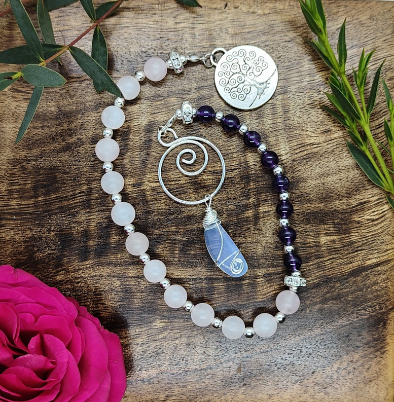 Witches Crystal & Charm Prayer Beads | Deity Worship | Chant | Mantra | Goddess | Witchcraft | Wiccan | Pagan | Gift | Sabbats | Lunar Month