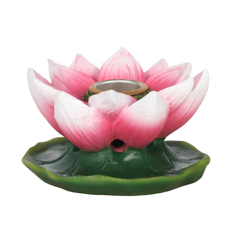 Coloured Lotus Back flow Incense Burner