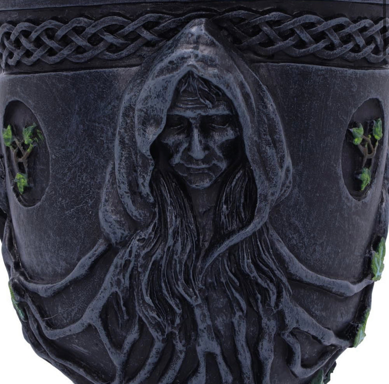Mother Maiden and Crone Chalice Bronze Triple Goddess Wine Glass 21cm | Goddess | Deity | Witchcraft | Wiccan | Pagan