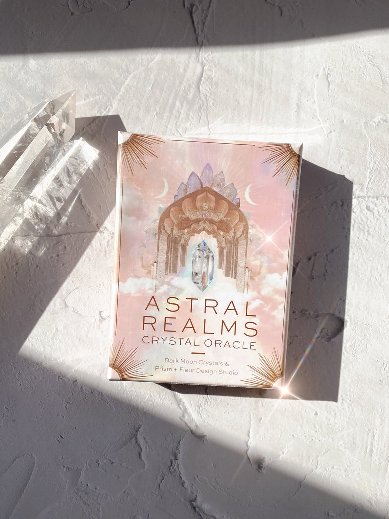 Astral Realms Crystal Oracle | Oracle Cards | Tarot | Deck | Witchcraft | Wiccan | Pagan | Divination | Mystic | Card Reading | Crystals