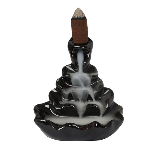 4 Tier Ripple Back flow Incense Burner