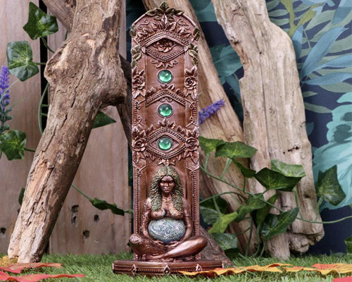 Ethereal Mother Earth Gaia Art Statue Incense Burner 24cm | Earth | Deity | Goddess