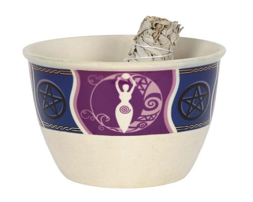 13CM GODDESS SMUDGE BOWL - CERAMIC