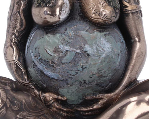 Mini Mother Earth Art Figurine 8.5cm | Gaia | Wiccan | Pagan | Resin | Bronze | Witchcraft