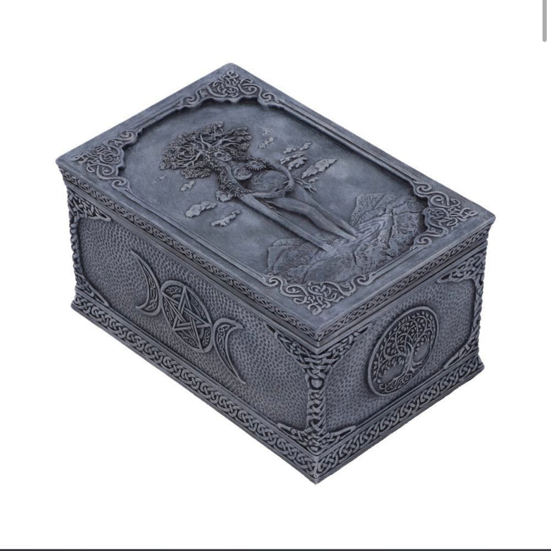 Mother Earth Box 15.5cm | Gaia | Witchcraft | Wiccan | Pagan | Storage Box | Jewellery Box | Goddess | Deity