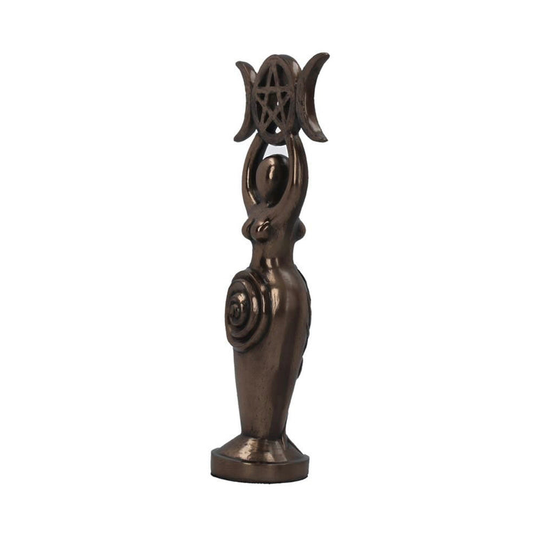Triple Goddess Figurine Bronzed Wiccan Idol Ornament 20cm | Goddess | Triple Moon | Deity | Wiccan | Pagan | Witchcraft