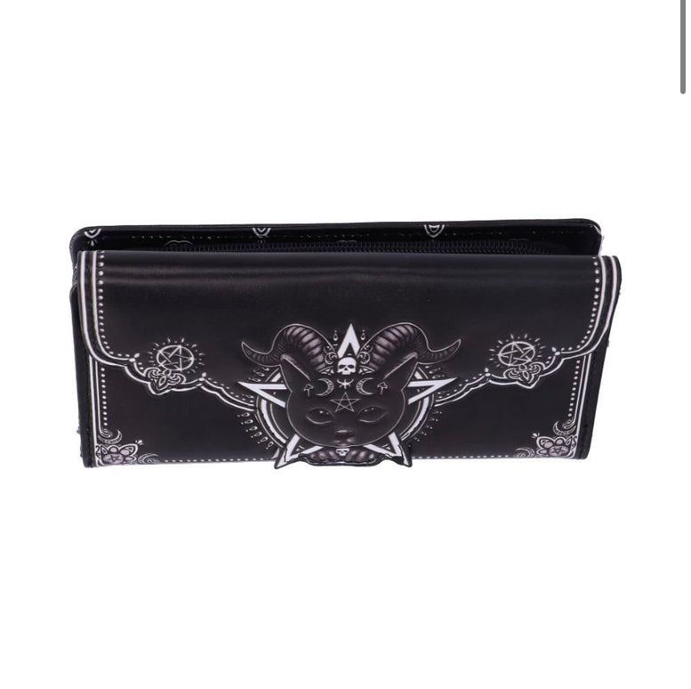 Pawzuph Embossed Purse 18.5cm | Cult Cutie | Occult | Nemesis Now | Witchcraft | Wiccan | Pagan | Gothic | Purse | Wallet