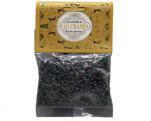 Goloka Nag Champa Resin Incense - 30g Pack