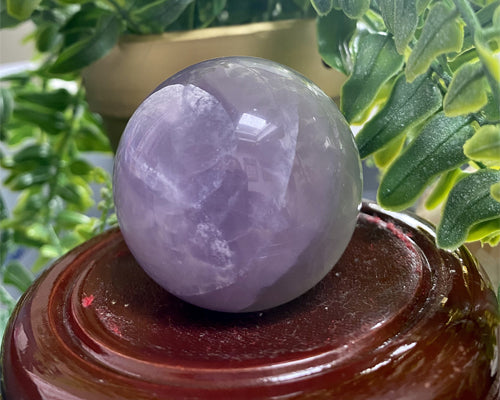 Natural High Grade Lavender Rainbow Fluorite Sphere | Reiki | Chakra | Healing | Crystal | Crystal Ball