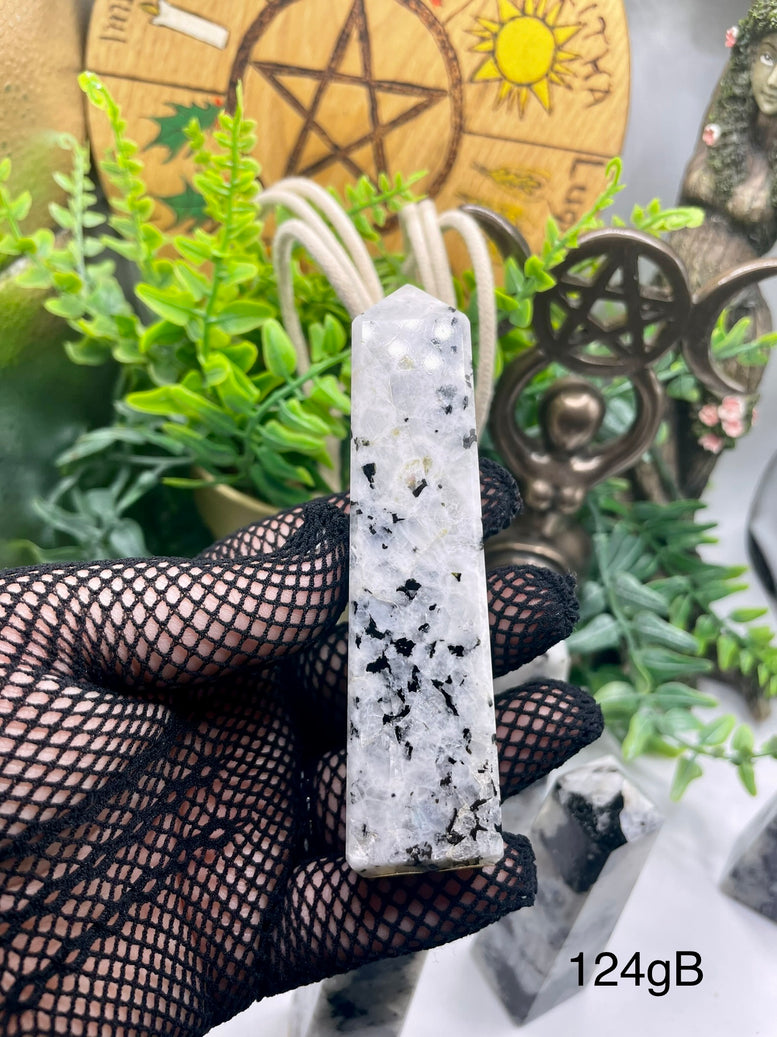 High Grade Flashy Rainbow Moonstone Towers | Crystals | Reiki | Chakra | Healing | Witchcraft | Wiccan | Pagan | Stones | Gemstones