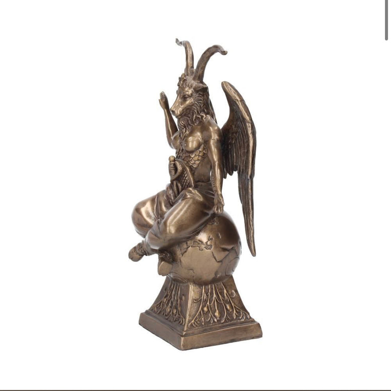 Baphomet Occult Mystical Figurine Bronze Gothic Ornament 24cm | Witchcraft | Wiccan | Pagan | Baphomet | Horned God | Deity | God | Occult