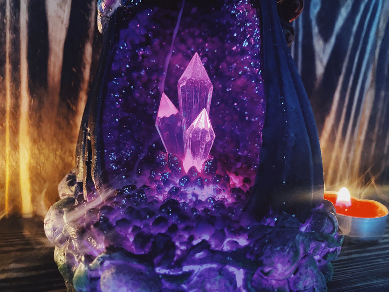 Witch Backflow Incense Crystal Cave Burner