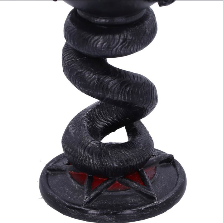 Baphomet Sabbatic Goat Diety Goblet 16cm | Offering | Chalice | Witchcraft | Wiccan | Pagan | Occult | Glass | Cup