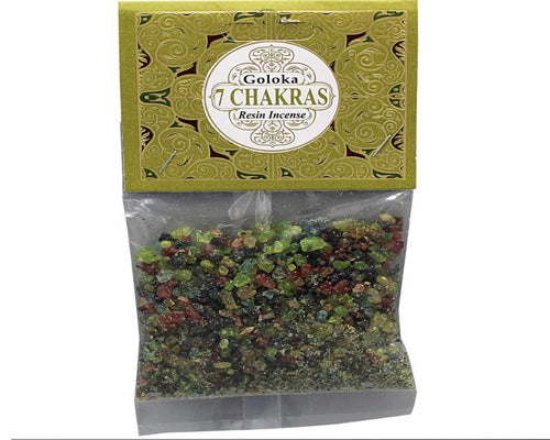 Goloka 7 Chakras Resin Incense - 30g Pack