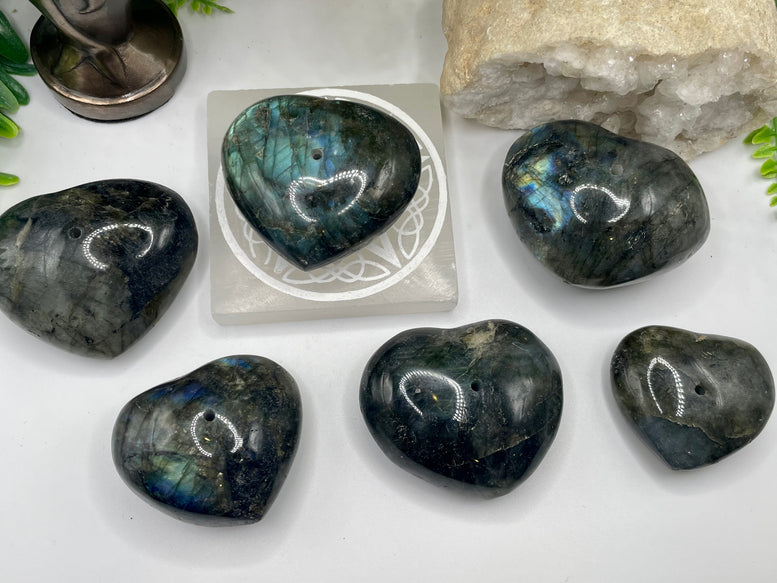 Labradorite Incense Stick Holder | Witchcraft | Wiccan | Pagan | Spiritual | Crystal Healing | Reiki | Chakra | Ornament | Decor | Charm