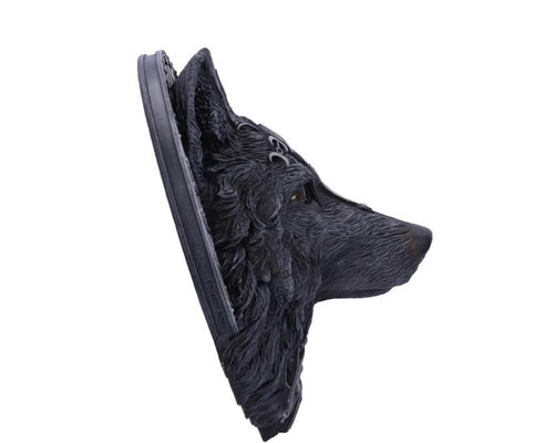 Dark Gothic Magical Wolf Moon Wall Hanging Plaque