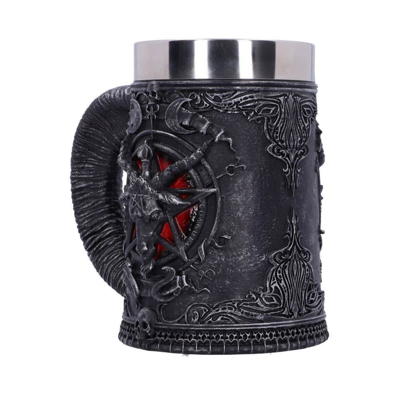 Baphomet Sabatic Goat Diety Tankard 16.5cm | Occult | Wiccan | Pagan | Witchcraft | Goth | Altarpiece | Altar ware | chalice | Mug | Deity
