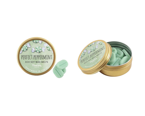 Eco Soy Wax Melt Tins - Lavender, Cinnamon, Peppermint