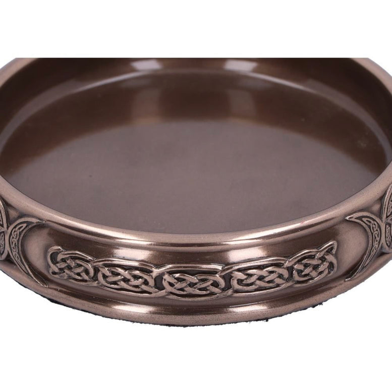 Triple Moon Bronze Trinket Tray 11cm | Moon Goddess | Deity | Trinket | Witchcraft | Wiccan | Pagan | Jewellery storage