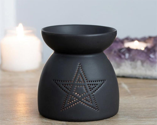 Cut Out Oil Burners - Moon, Pentagram, Cauldron