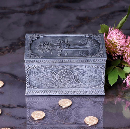 Mother Earth Box 15.5cm | Gaia | Witchcraft | Wiccan | Pagan | Storage Box | Jewellery Box | Goddess | Deity