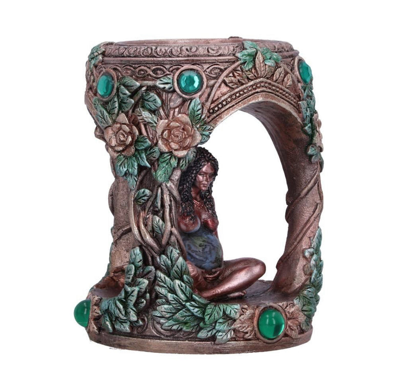 Bronze Mother Earth Tea Light Holder 7cm | Gaia | Deity | Goddess | Candle | Candle holder | Witchcraft | Wiccan | Pagan | Ornament | Home