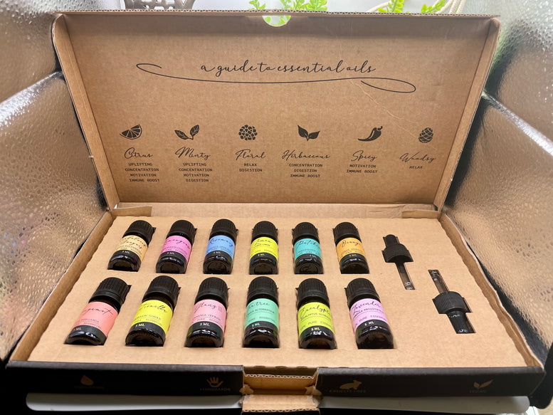 Aromatherapy Essential Oil Set The Top 12 | Essential Oils | Aromatherapy | Gift Set | Ritual Oils | Witchcraft | Wiccan | Pagan | Fragrance