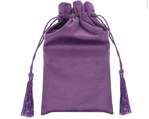Purple Tarot Hands Drawstring Pouch